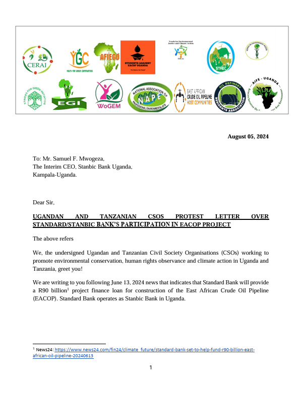 Open letter to Africa Heads of state during the African Climate Summit september 2025