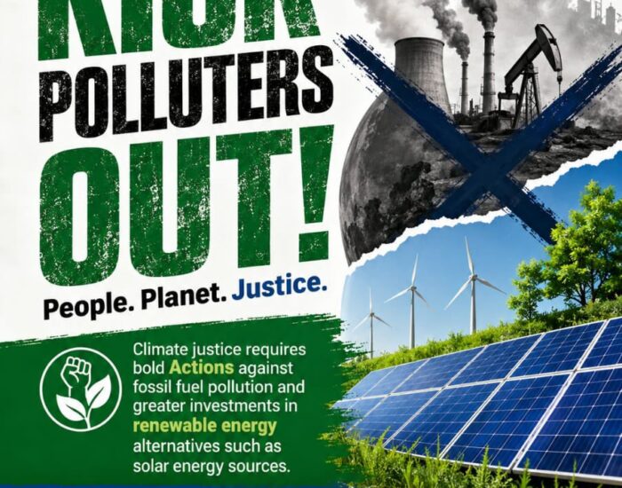 We demand an end to fossil fuels…