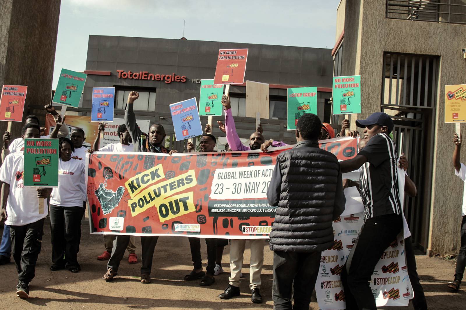 Ahead of TotalEnergies AGM, activists in Uganda